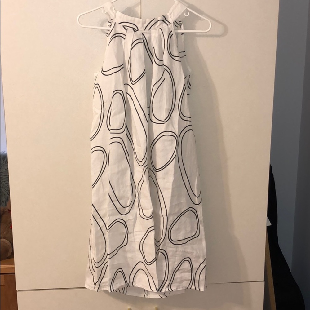 NWT Bellambia Made In Italy White Linen Dr…